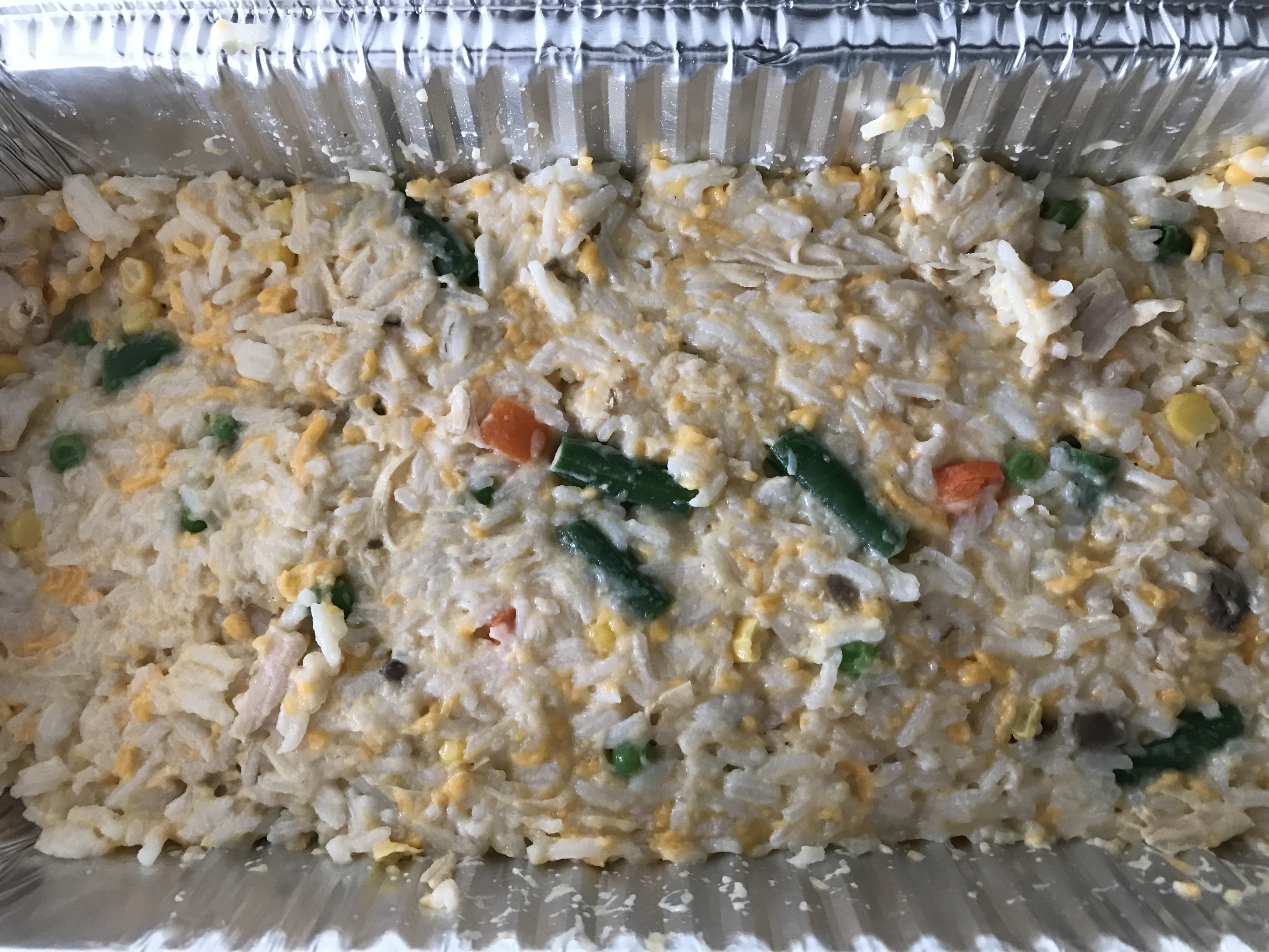 Chicken, Rice, and Veggie Casserole {Freezer Meal}