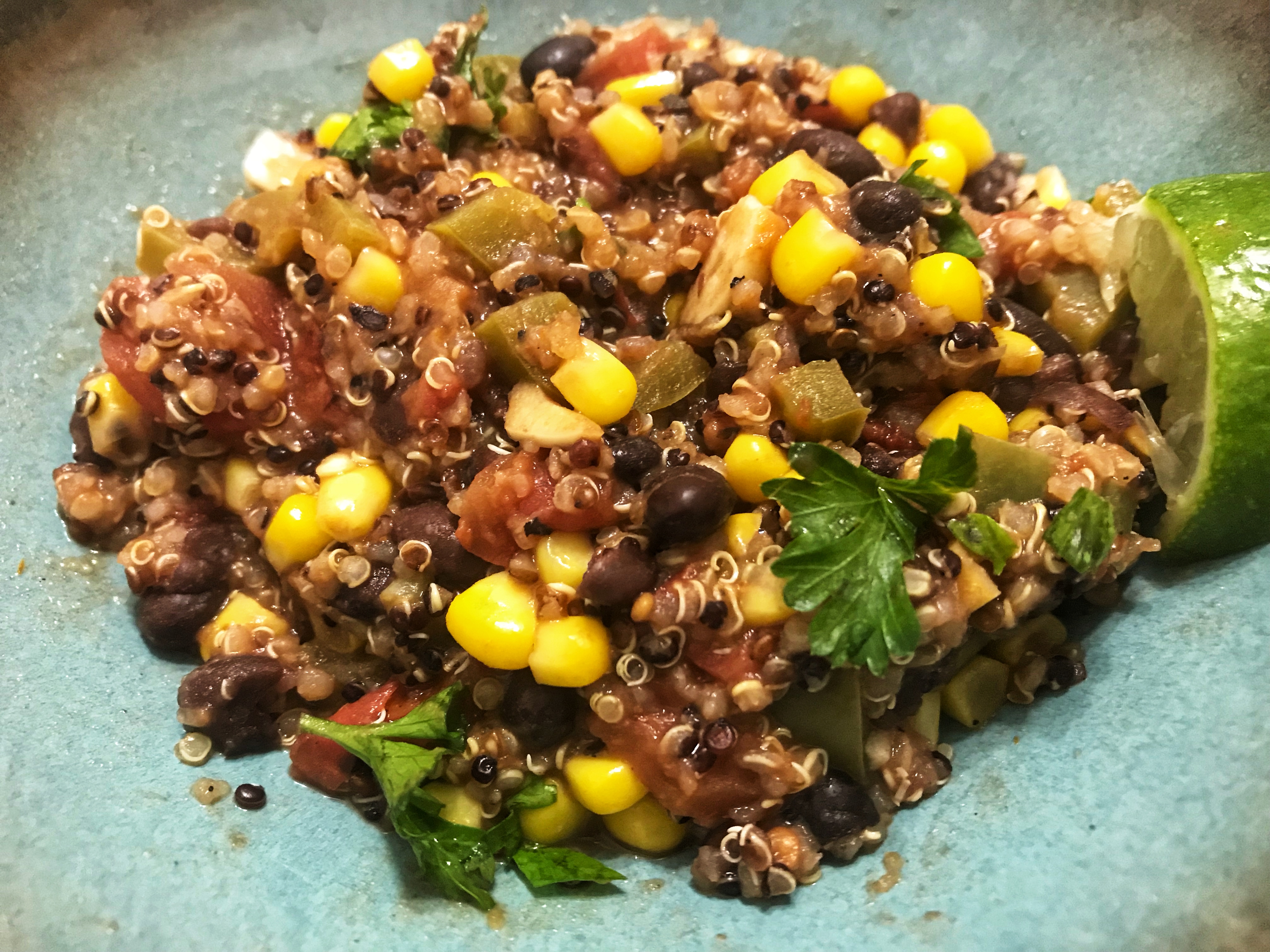 Mexican Black Bean Quinoa Casserole {Freezer Meal}