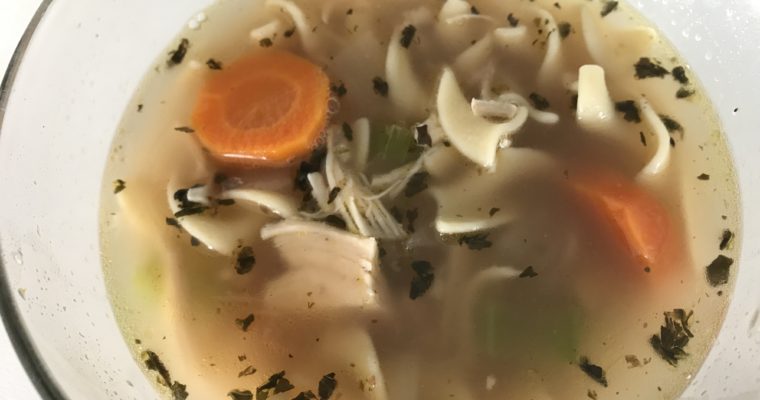 Simple Chicken Noodle Soup {Freezer-Friendly}