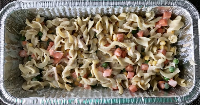 Chicken Noodle and Veggie Casserole {Freezer Meal}